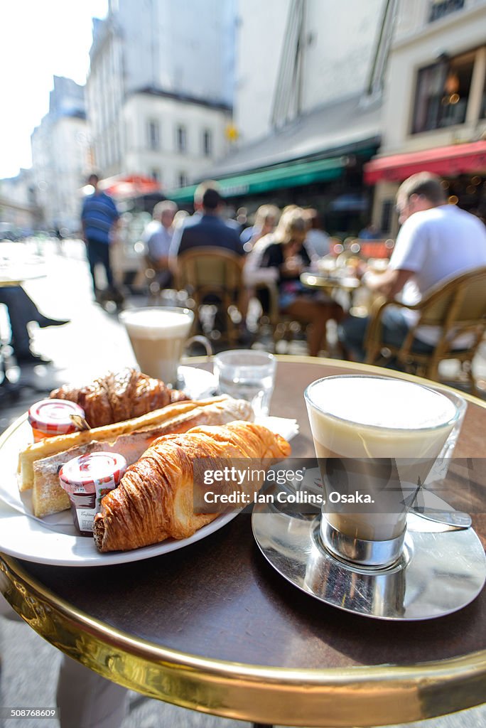 Parisian Cafe breakfast