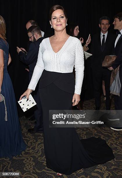 Actress Marcia Gay Harden arrives at the 27th Annual Producers Guild Awards at the Hyatt Regency Century Plaza on January 23, 2016 in Century City,...