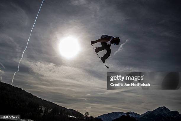 Michael Ceccarelli from Canada jumps during Air and Style Festival February 6, 2016 in Innsbruck, Austria.