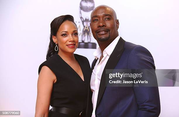 Actor Morris Chestnut and wife Pam Byse attend the 47th NAACP Image Awards at Pasadena Civic Auditorium on February 5, 2016 in Pasadena, California.