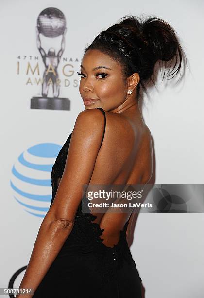 Actress Gabrielle Union attends the 47th NAACP Image Awards at Pasadena Civic Auditorium on February 5, 2016 in Pasadena, California.