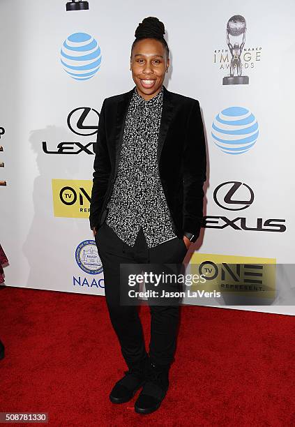 Actress Lena Waithe attends the 47th NAACP Image Awards at Pasadena Civic Auditorium on February 5, 2016 in Pasadena, California.