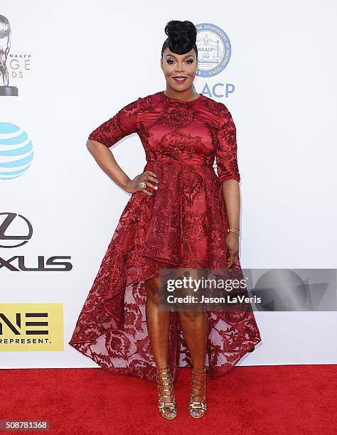 Actress Ta'Rhonda Jones attends the 47th NAACP Image Awards at Pasadena Civic Auditorium on February 5, 2016 in Pasadena, California.