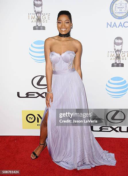 Actress Keke Palmer attends the 47th NAACP Image Awards at Pasadena Civic Auditorium on February 5, 2016 in Pasadena, California.