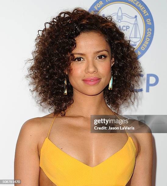 Actress Gugu Mbatha-Raw attends the 47th NAACP Image Awards at Pasadena Civic Auditorium on February 5, 2016 in Pasadena, California.