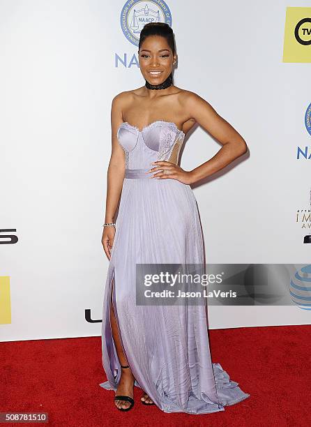 Actress Keke Palmer attends the 47th NAACP Image Awards at Pasadena Civic Auditorium on February 5, 2016 in Pasadena, California.