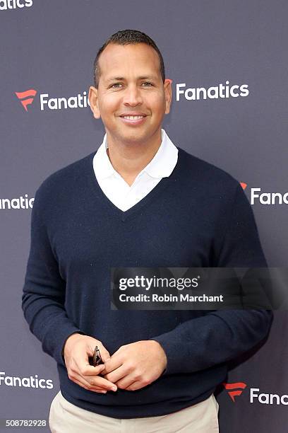 Player Alex Rodriguez attends Fanatics Super Bowl Party on February 6, 2016 in San Francisco, California.