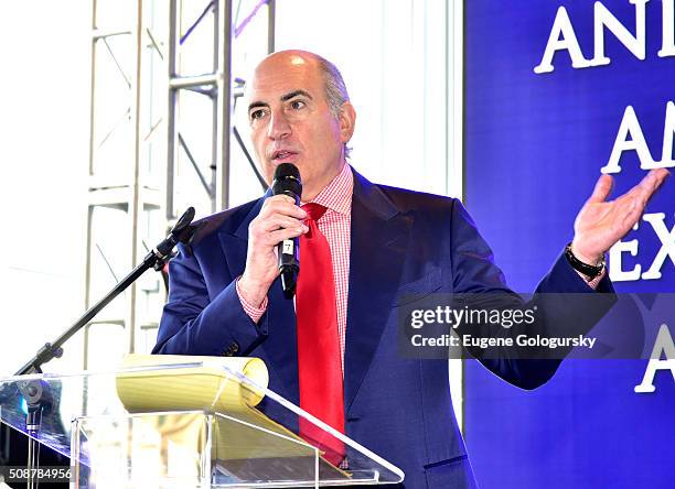Entrepreneur Cosmo DeNicola speaks onstage during the 29th Annual Leigh Steinberg Super Bowl Party on February 6, 2016 in San Francisco, California.