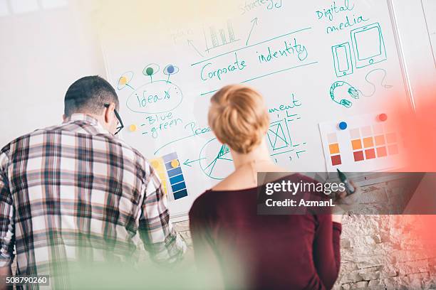 new plans for new business year - design studio stock pictures, royalty-free photos & images