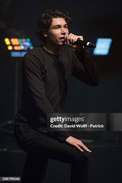 Georgio performs at La Cigale on February 6, 2016 in Paris, France.