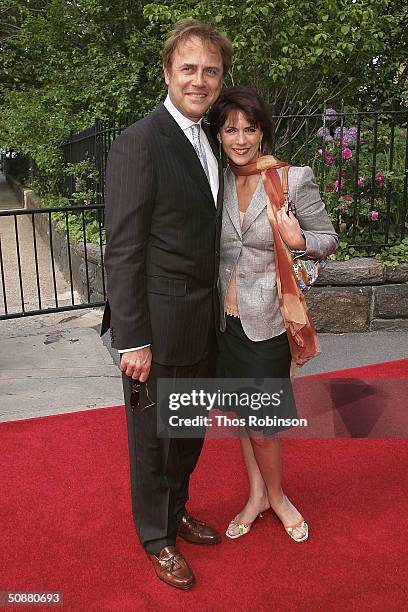 Actor Mark Pinter and Actress Colleen Zenk Pinter attend the Reception For The 31st Annual Daytime Emmy Awards Hosted By Mayor Bloomberg at the...