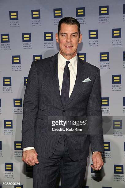 Billy Bean attends 2016 Human Rights Campaign New York Gala Dinner at The Waldorf=Astoria on February 6, 2016 in New York City.