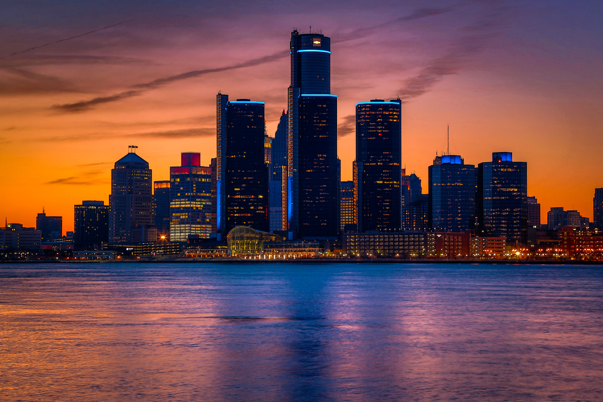 detroit cityscape