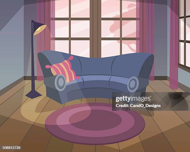 living room - inside of house stock illustrations