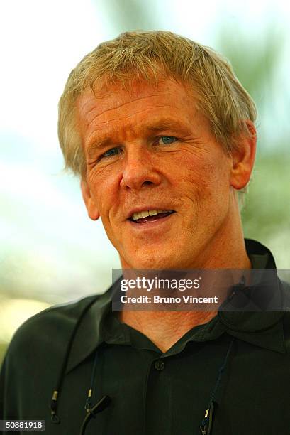 Actor Nick Nolte poses at a photocall for the film "Clean" at the Palais des Festivals during the 57th International Cannes Film Festival on May 21,...