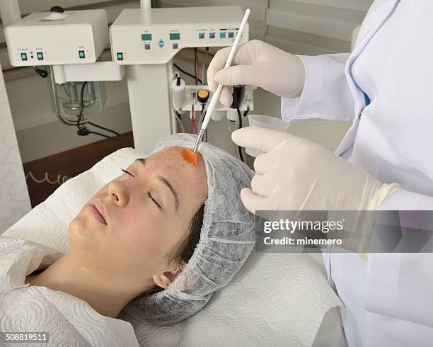 face cleaning - peel stock pictures, royalty-free photos & images