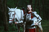 Knight in forest
