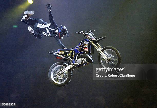 Dayne Kinnaird in action during the Crusty Demons Nine Lives Tour at the Rod Laver Arena, May 21, 2004 in Melbourne, Australia.