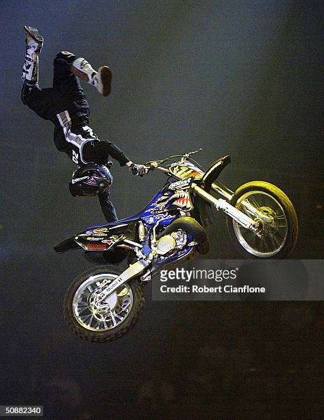 Dayne Kinnaird in action during the Crusty Demons Nine Lives Tour at the Rod Laver Arena, May 21, 2004 in Melbourne, Australia.