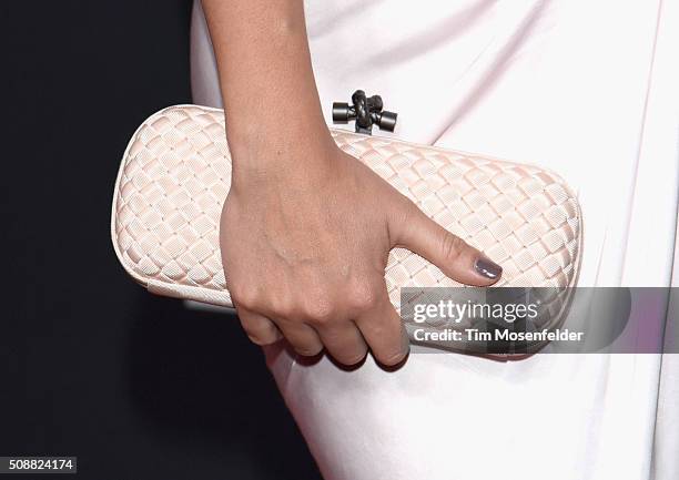 Lilit Avagyan, fashion detail, attends the 5th Annual NFL Honors at Bill Graham Civic Auditorium on February 6, 2016 in San Francisco, California.