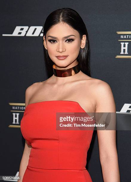 Miss Universe 2015 Pia Wurtzbach attends the 5th Annual NFL Honors at Bill Graham Civic Auditorium on February 6, 2016 in San Francisco, California.
