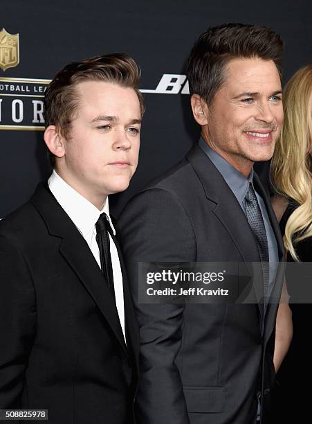 John Lowe and actor Rob Lowe attend the 5th Annual NFL Honors at Bill Graham Civic Auditorium on February 6, 2016 in San Francisco, California.