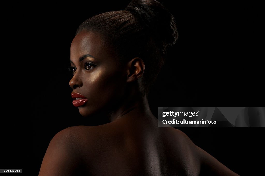 Beauty portrait of beautiful  young african woman