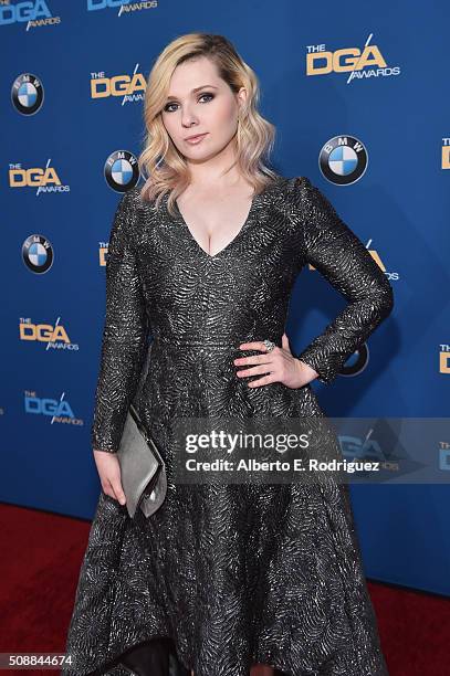 Actress Abigail Breslin attends the 68th Annual Directors Guild Of America Awards at the Hyatt Regency Century Plaza on February 6, 2016 in Los...