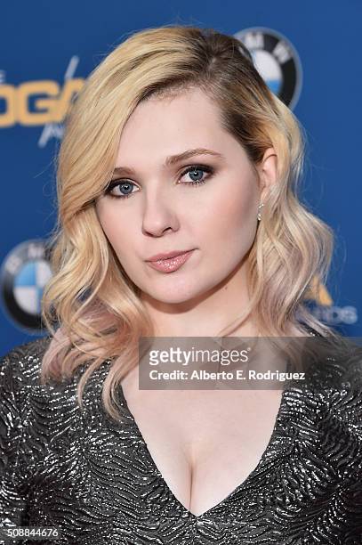 Actress Abigail Breslin attends the 68th Annual Directors Guild Of America Awards at the Hyatt Regency Century Plaza on February 6, 2016 in Los...