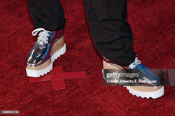 Producer/director Jill Soloway, shoe detail, attends the 68th Annual Directors Guild Of America Awards at the Hyatt Regency Century Plaza on February...