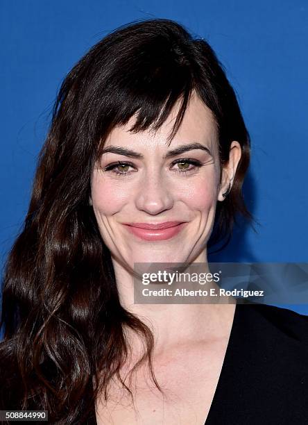 Actress Maggie Siff attends the 68th Annual Directors Guild Of America Awards at the Hyatt Regency Century Plaza on February 6, 2016 in Los Angeles,...