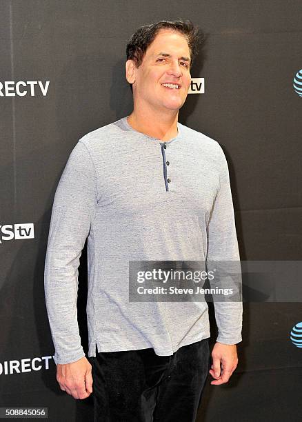 Chairman, CEO, and President Mark Cuban attends DirecTV Super Saturday Night Co-hosted by Mark Cuban's AXS TV at Pier 70 on February 6, 2016 in San...