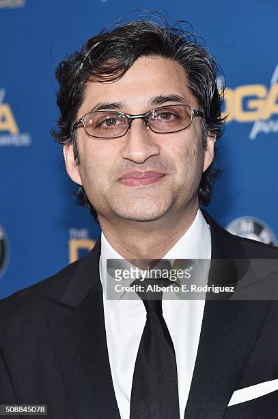 Director Asif Kapadia attends the 68th Annual Directors Guild Of America Awards at the Hyatt Regency Century Plaza on February 6, 2016 in Los...