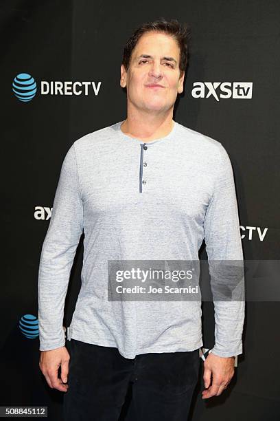 Chairman, CEO, and President Mark Cuban attends DirecTV Super Saturday Night Co-hosted by Mark Cuban's AXS TV at Pier 70 on February 6, 2016 in San...