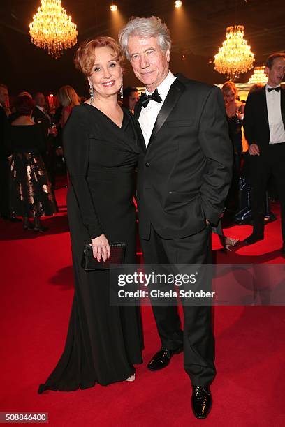 Juergen Prochnow and his wife Verena Wengler - Prochnow during the Goldene Kamera 2016 reception on February 6, 2016 in Hamburg, Germany.