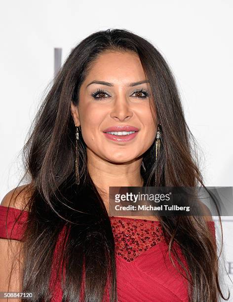 Actress Saye Yabandeh attends the Society of Camera Operators Lifetime Achievement Awards at Paramount Theatre on February 6, 2016 in Hollywood,...