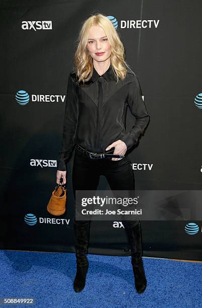 Actress Kate Bosworth attends DirecTV Super Saturday Night Co-hosted by Mark Cuban's AXS TV at Pier 70 on February 6, 2016 in San Francisco,...