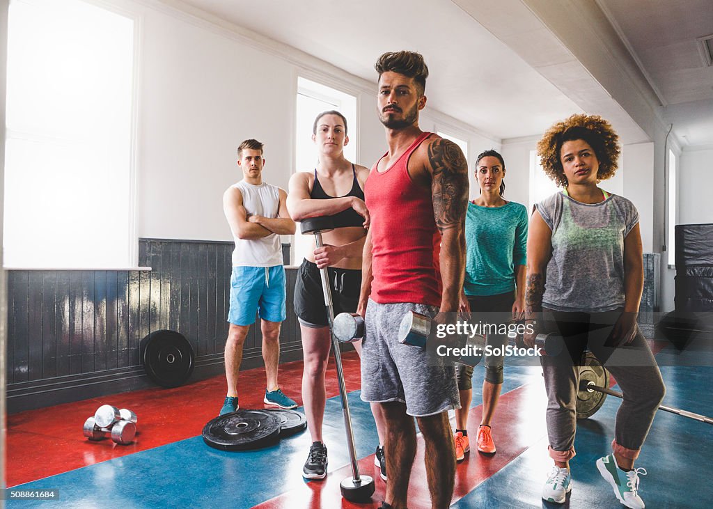 Group Portrait of Personal Trainers and Gym Instructors