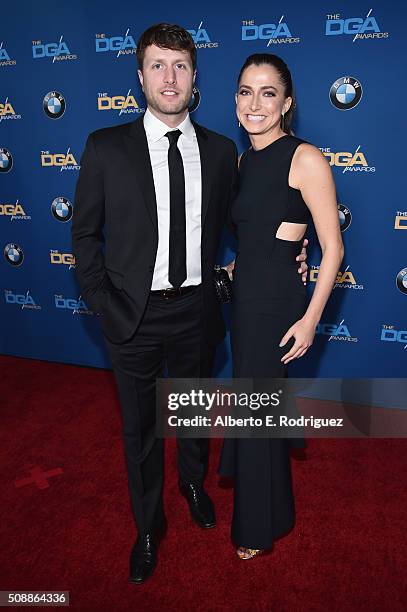 Director Matthew Heineman and guest attends the 68th Annual Directors Guild Of America Awards at the Hyatt Regency Century Plaza on February 6, 2016...