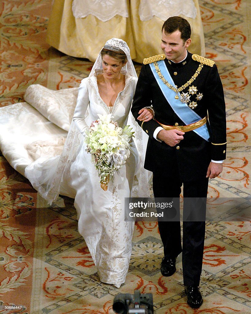 Wedding Of Spanish Crown Prince Felipe and Letizia Ortiz