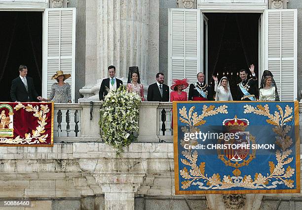 Inaki Urdangarin and his wife princess Cristina, Jaime de Marichalar and his wife princess Elena, Jesus Ortiz and his wife Paloma Rocasolano, King...