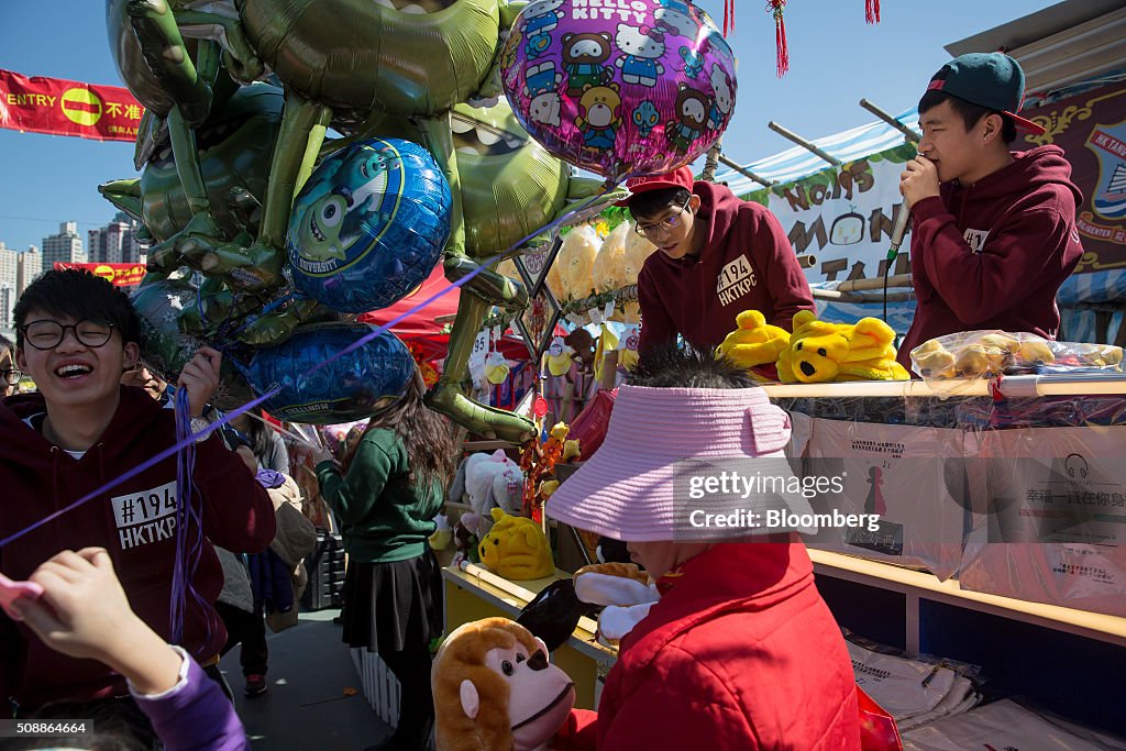 Shoppers At Flower Markets Ahead Of The Lunar New Year