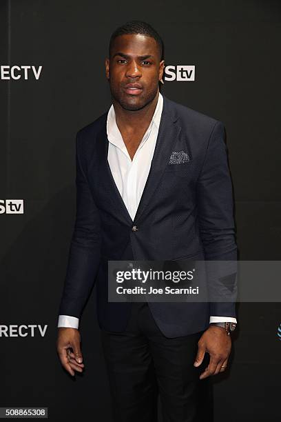 Player DeMarco Murray attends DirecTV Super Saturday Night Co-hosted by Mark Cuban's AXS TV at Pier 70 on February 6, 2016 in San Francisco,...