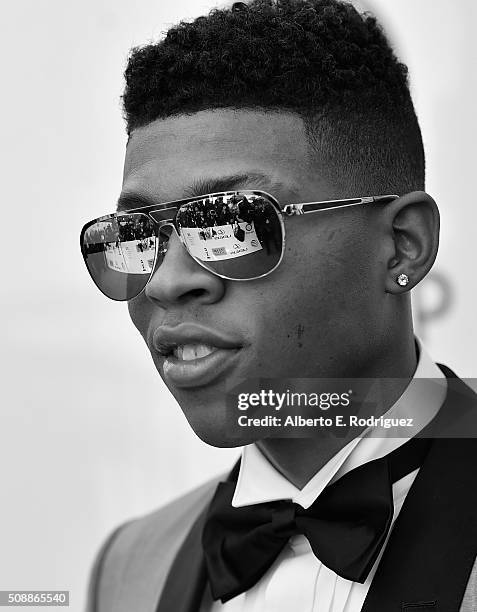 Actor Bryshere Y. Gray aka Yazz attends the 47th NAACP Image Awards Presented by TV One at Pasadena Civic Auditorium on February 5, 2016 in Pasadena,...