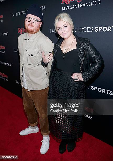 Fergie and singer-songwriter Elle King attend Rolling Stone Live SF with Talent Resources on February 6, 2016 in San Francisco, California.