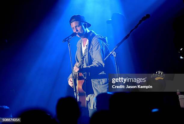 Musician Ryan Tedder of OneRepublic performs at the Bud Light Super Bowl 50 party at Ruby Skye in San Francisco. Bud Light, the beer of the fan and...