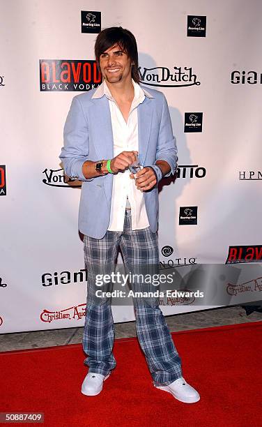 Actor Jeremy Jackson arrives at Von Dutch Originals head designer Christian Audigier's birthday party on May 21, 2004 at a private residence in...