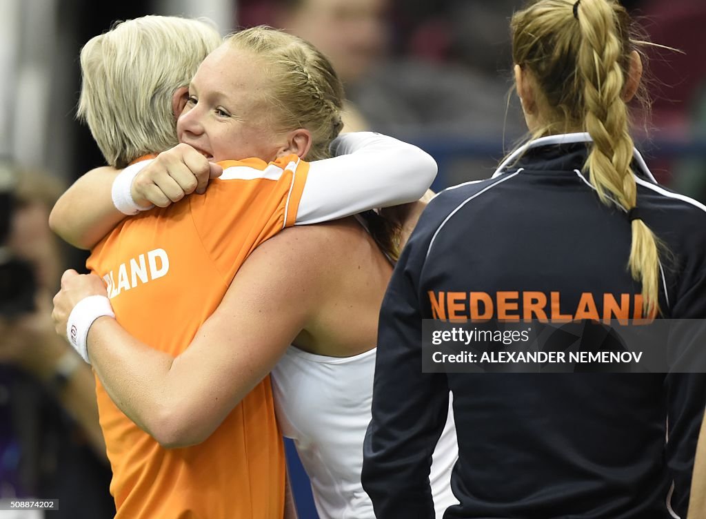 TENNIS-FEDCUP-RUS-NED