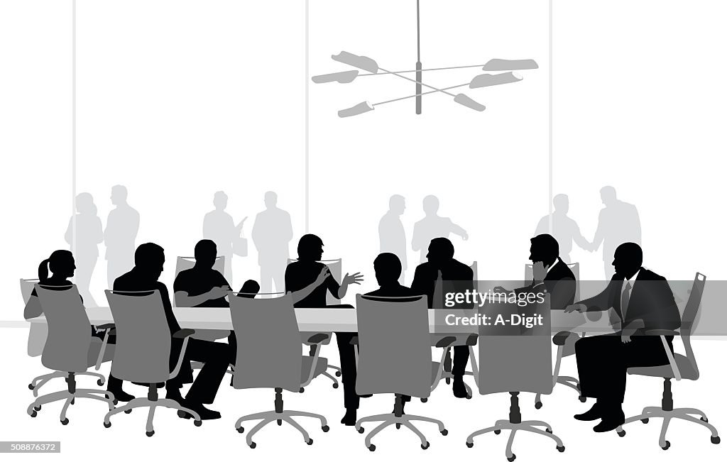 Large Boardroom Business Meeting