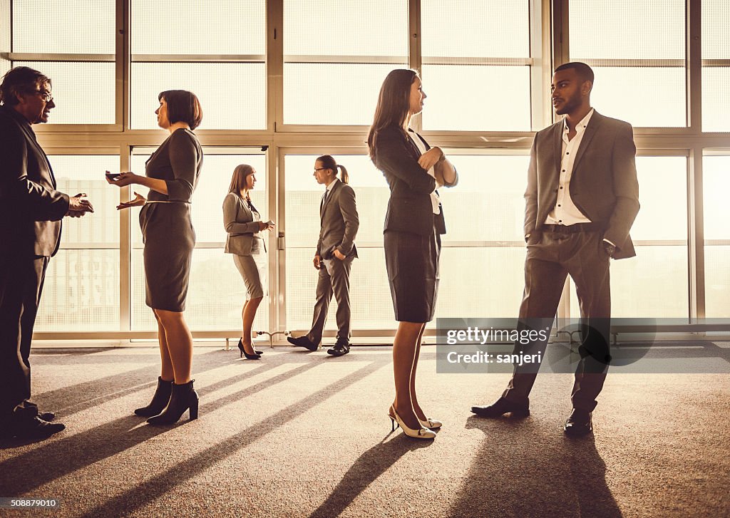 Business people having a meeting